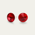 Mila - Light Siam - 8mm Red Color Crystal - Hypoallergenic Stainless