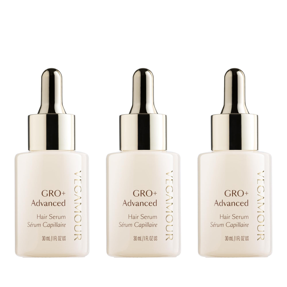 VEGAMOUR GRO+ Advanced Hair Serum | Improves Hair Density, Reduces Shedding and Promotes a Balanced Scalp | For Severe Signs of Thinning | Formulated Without Fragrance, Vegan, Cruelty-Free