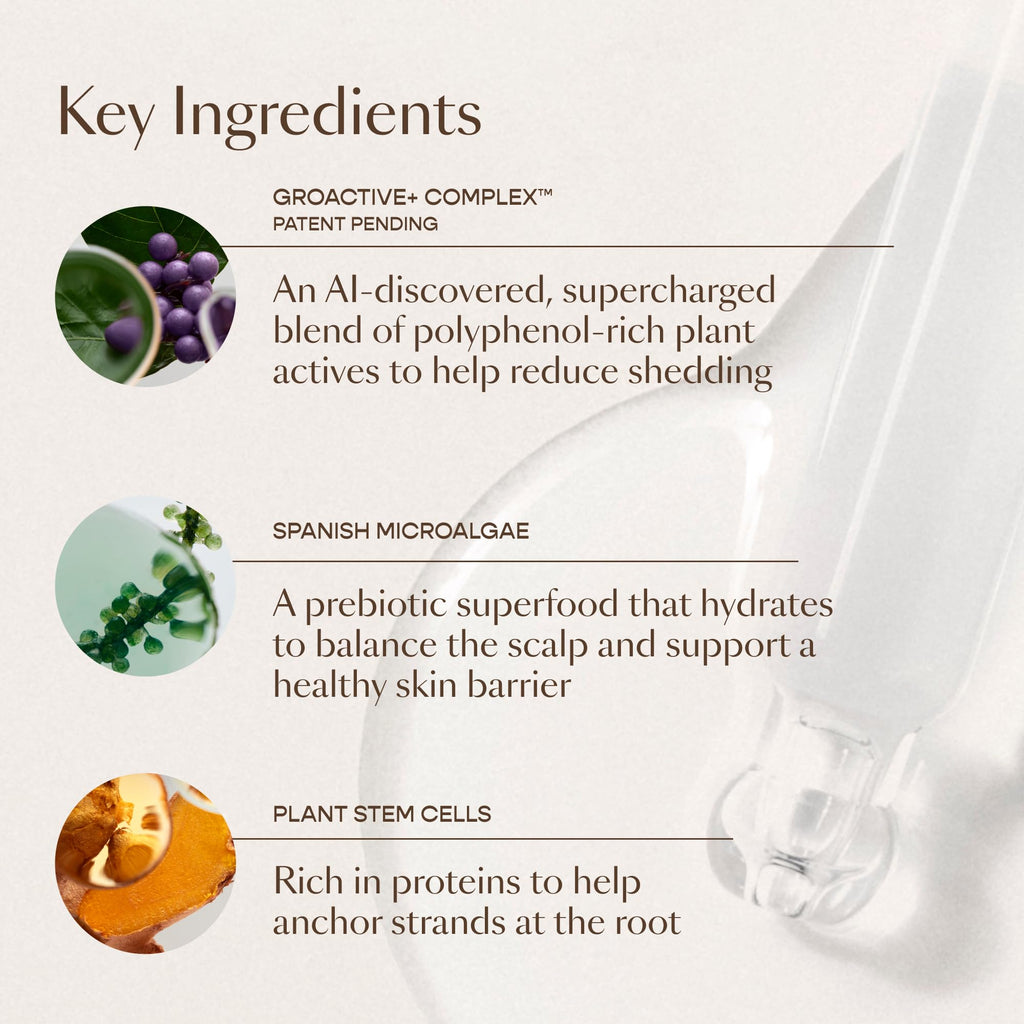 VEGAMOUR GRO+ Advanced Hair Serum | Improves Hair Density, Reduces Shedding and Promotes a Balanced Scalp | For Severe Signs of Thinning | Formulated Without Fragrance, Vegan, Cruelty-Free