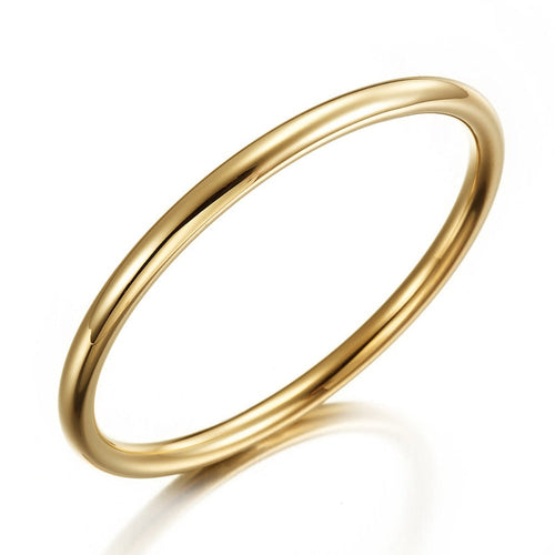 18ct Heavy Yellow Gold Plated Classic Heavy & Solid Golf Bangle - USA