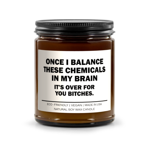 Once I Balance These Chemicals In My Brain It's Over For You Bitches