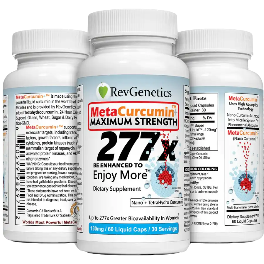 MetaCurcumin 277x Liquid Micelle Curcumin Capsules