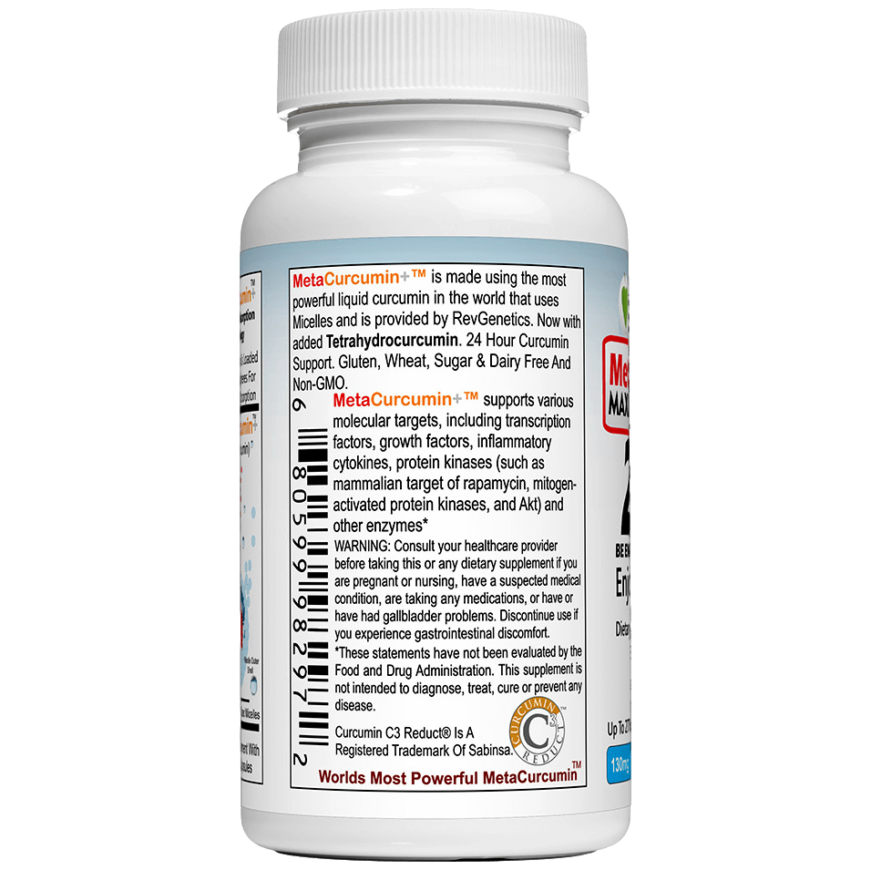 MetaCurcumin 277x Liquid Micelle Curcumin Capsules